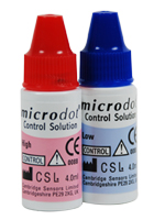 microdot® Control Solution HIgh Low Bottles Ordering Information