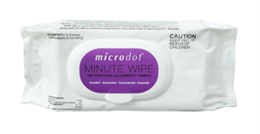 microdot® Flow Pack Minute Wipes.